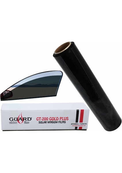 GT-200 2 Ply Çizilmez %15 Dark Black Cam Filmi 152 cm x 60 M
