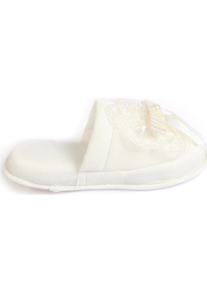 Güpürlü Inci Fiyonklu lohusa Kadife Terlik ve Tacı fiyatları