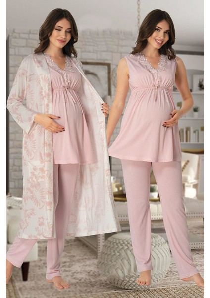 Lohusa Pijama Sabahlık Takım Effort 8034 fırsatları