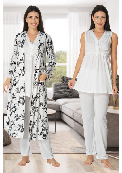 Lohusa Pijama Sabahlık Takım Effort 8034 indirimleri