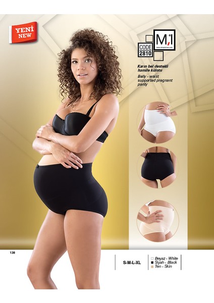Karın Bel Destekli Hamile Külotu - 2810