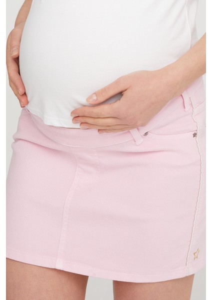 Vavien Hamile Likralı Etek Toz Pembe 1061 fiyatları