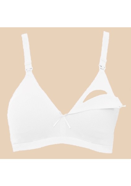 Kadın Beyaz Pamuklu Süngersiz Anne Lohusa Emzirme Sütyeni 882 fiyatları