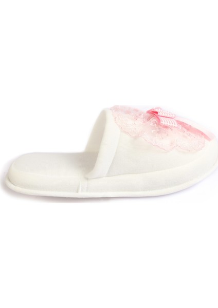 Güpürlü Fiyonklu Pembe Lohusa Kadife Terlik ve Tacı fiyatları