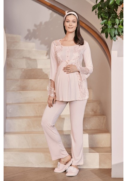 By Mecit 5015 Pudra Lohusa Pijama Takımı fiyatları