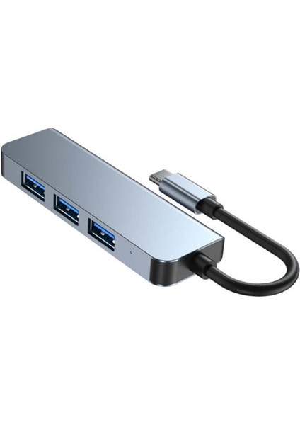 Type-C 4 Port USB 3.0 Hub USB-C Alüminyum Gövde Çoklayıcı