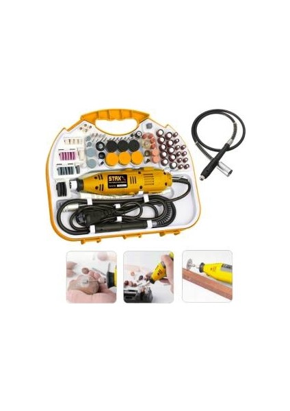 300 Parça 400 Watt 60.000 Rpm 6 Kademe Devirli Hobi Gravür Taşlama Zımpara Çantalı Set modelleri