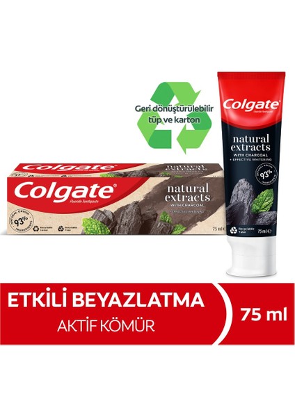 Nat.ext Aktf Kömür Diş Mcn 75 ml