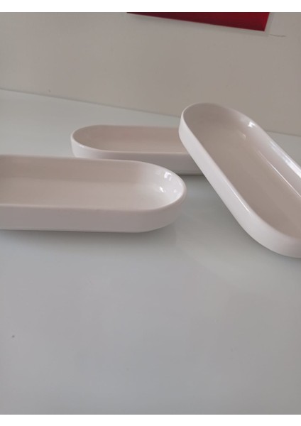 3'lü Seramik Zeytin Tabağı