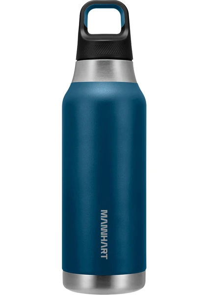 Mannhart By Spigen B213 Sızdırmaz Vakumlu Çift Katmanlı Travel Mug Paslanmaz Çelik Termos 500 ml Hot 6h / Cold 24H Blue-Very - AHP00352