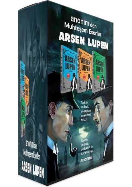 Arsen Lüpen Set (3 Kitap Takım) - Maurice Leblanc