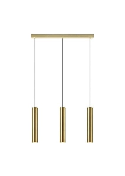 LED Avize Modern Spor Üçlü LED Sarkıt Avize Gold LED Ampul Gün Işığı Dahildir MYL002424