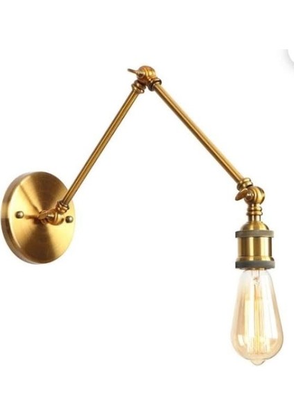 Eskitme Üç Mafsalı Aplik Okuma Lambası Duvar Aydınlatma MYL002418