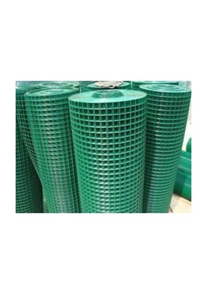 Pvc Kaplı Puntalı Yeşil Tel 12 x 12 Gözaralıklı Kafes Teli-Kümes Teli 150 cm x 20 M