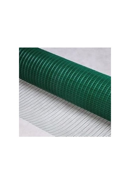 Pvc Kaplı Puntalı Yeşil Tel 12 x 12 Gözaralıklı Kafes Teli-Kümes Teli 150 cm x 20 M