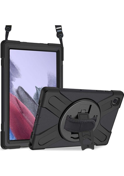 Samsung Galaxy Tab A7 Lite T225 Kılıf Heavy Defender Siyah