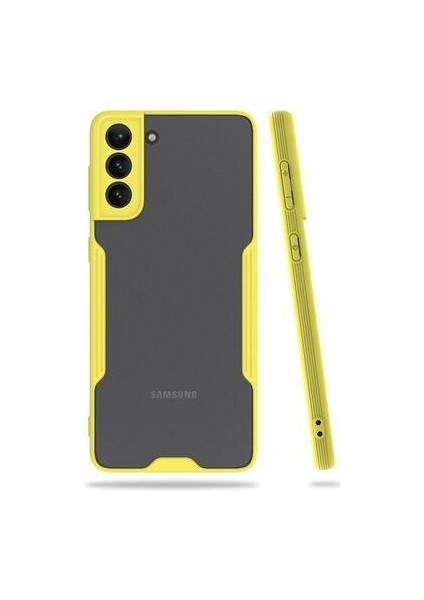 Galaxy S21 Plus Kılıf Arkası Şeffaf Ultra Ince Tasarım Kapak