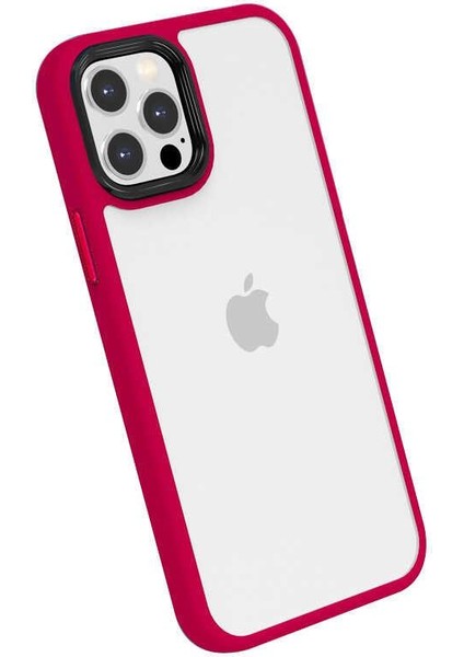 Apple iPhone 12 Pro Max Kılıf ​​kamera Korumalı Şeffaf