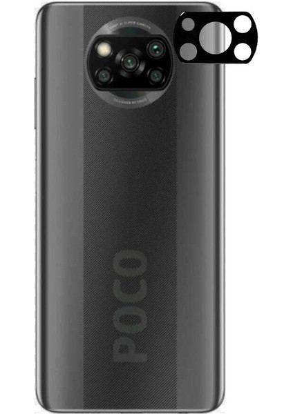 Xiaomi Poco X3 3D Kamera Lens Koruyucu Temperli Cam