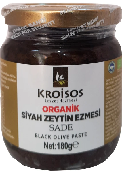 Organik Siyah Zeytin Ezmesi 180 gr