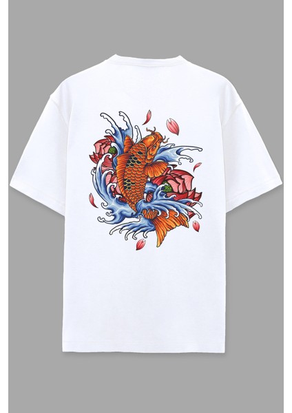 Ayvega Japanese Fish Oversize T-Shirt