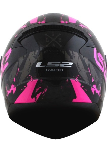 Rapıd Palımnesıs Mat Siyah-Pembe Kask
