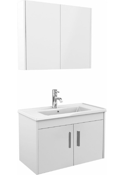 Gama 80 cm Banyo Dolabı - Beyaz