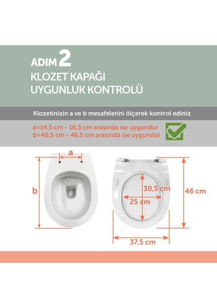 D40 Yavaş Kapanan, Slim, Tak Çıkart Klozet Kapağı