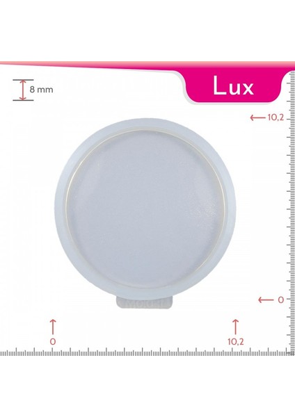 Lux Bardak Altlığı Yuvarlak Silikon Kalıbı Tekli