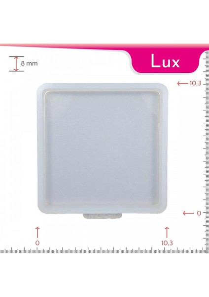 Lux Bardak Altlığı Kare Silikon Kalıbı Tekli