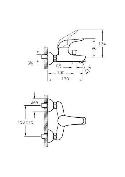 Ares Banyo Bataryası Armatürü A41617