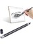 Kısa 2.3 mm Metal Nib Kapasitif Dokunmatik Ekran Stylus Kalem Siyah (Yurt Dışından) 1