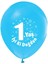 1 Yaş Iyi Ki Doğdun Baskılı Mavi Balon 100'LÜ Paket 1