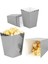 Gümüş Renk Popcorn Kutusu Mısır Cips Kutusu 8 Adet 1