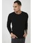 Pamuklu Bisiklet Yaka Basic Sweat Erkek Sweat 5905073 1