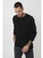 % 100 Pamuk Bisiklet Yaka Basic Sweat Erkek Sweat 5905028 2