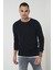 % 100 Pamuk Bisiklet Yaka Basic Sweat Erkek Sweat 5905028 3