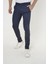 Erkek Slim Fit Dar Kesim Örgü Kumaş Yan Cep Koton Chino Pantolon 2