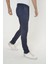 Erkek Slim Fit Dar Kesim Örgü Kumaş Yan Cep Koton Chino Pantolon 3