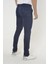 Erkek Slim Fit Dar Kesim Örgü Kumaş Yan Cep Koton Chino Pantolon 4