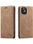 iPhone 12 Mini Için Retro Pu Deri Tpu Kart Bölmeli Manyetik Flip Standlı Kılıf (Yurt Dışından) 1