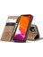 iPhone 12 Mini Için Retro Pu Deri Tpu Kart Bölmeli Manyetik Flip Standlı Kılıf (Yurt Dışından) 3