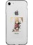 iPhone 7 Şeffaf Kılıf Gold Renkli Çiçekli T Harfli Desenli 1
