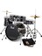 RS505C/C31 - Roadshow Jet Black 5 Parça (20B/10T/12T/14F/14S) Aksamlı & Zilli Akustik Davul Seti 1