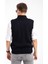 Erkek Orta Yaş ve Üzeri Triko Örgü Akrilik Kışlık Baba Fermuarlı Yelek 2073-Lacivert 2