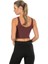 Kadın Modal Crop Top Büstiyer Bordo Toparlayıcı Seamless Dikişsiz Örme Kalın Askılı Basic 2