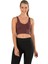 Kadın Modal Crop Top Büstiyer Bordo Toparlayıcı Seamless Dikişsiz Örme Kalın Askılı Basic 1