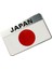 Japonya Bayrağı Tasarımlı Alüminyum Sticker Etiket 1