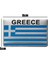Yunanistan Bayrağı Tasarımlı Alüminyum Sticker Etiket 2