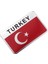 Türkiye Bayrağı Tasarımlı Alüminyum Sticker Etiket 1